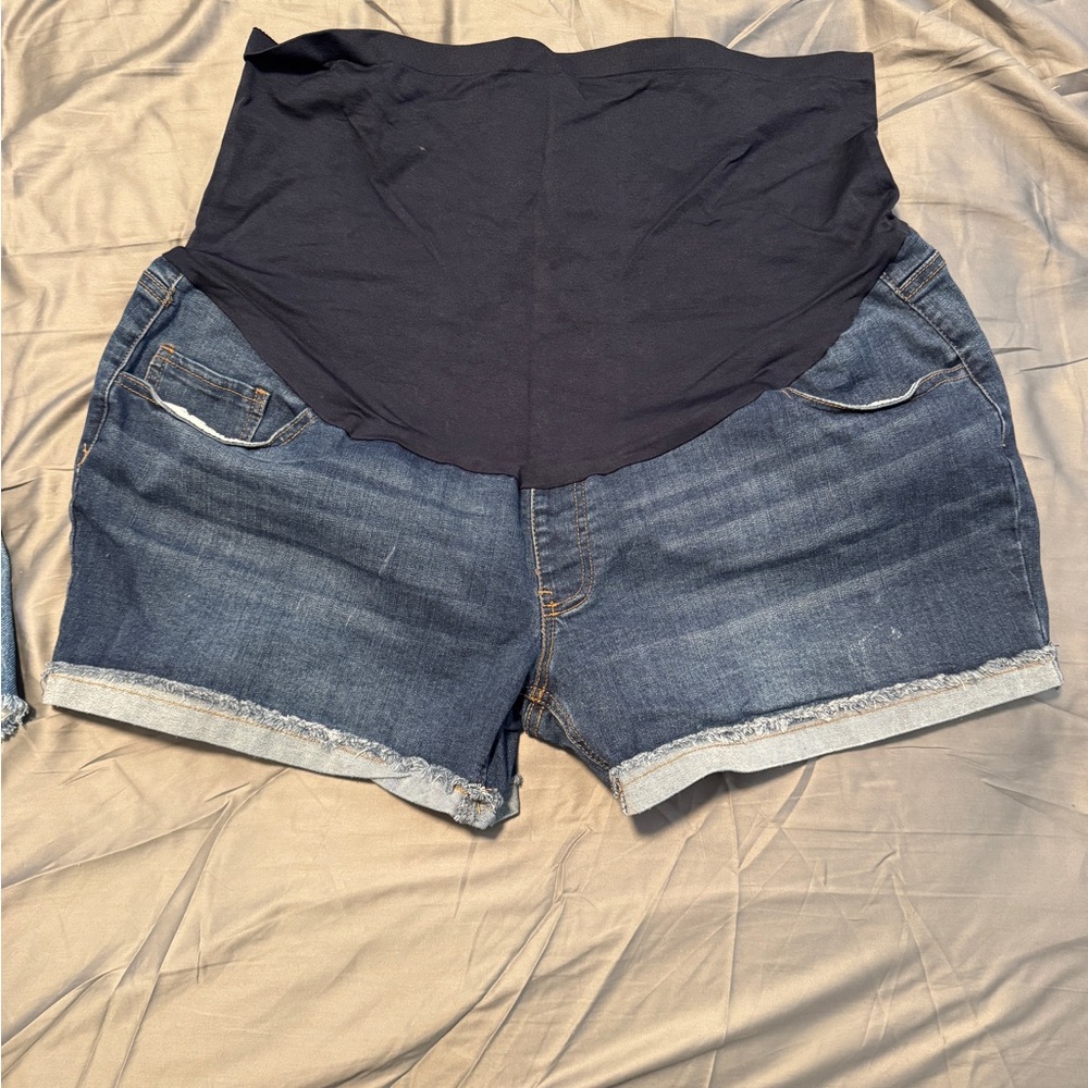 Women's Denim Maternity Shorts